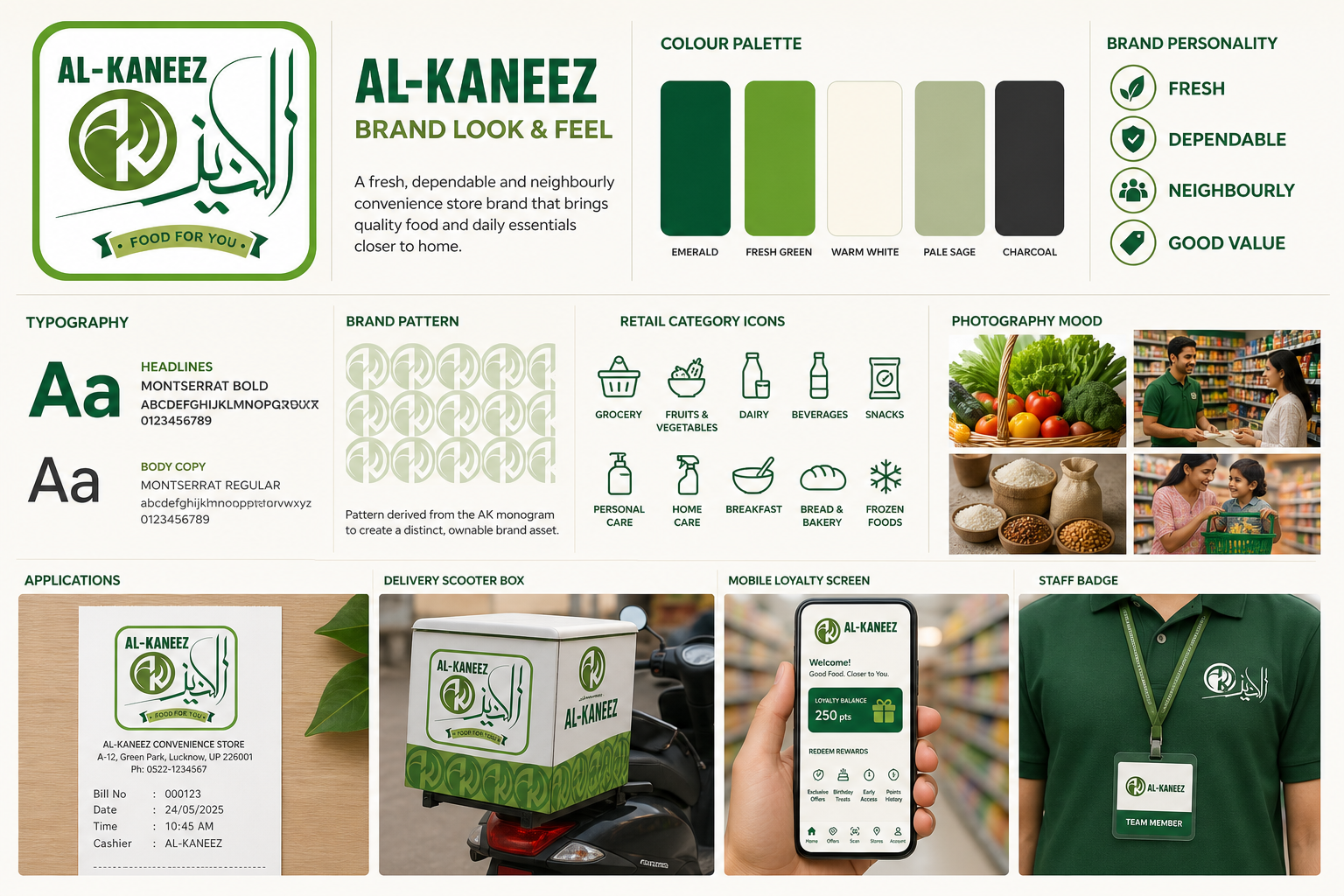 Al Kaneez brand look and feel